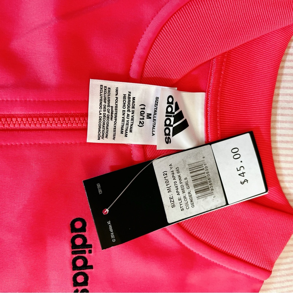 Adidas zipup jacket girls 10/12 + The Other 2 Clothes